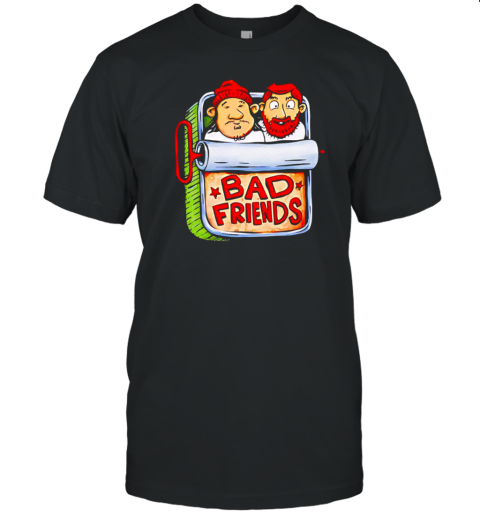 Bad Friends Podcast Beastie Friends cartoon T-Shirt