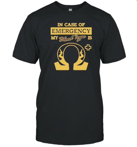 In case of emergency my blood type T- Classic Men's T-shirt