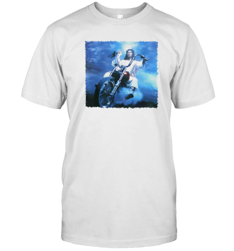 Jesus riding motorcycle graphic T- Classic Men's T-shirt