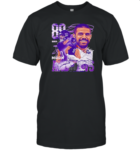 Mark Andrews number 98 Baltimore Ravens signature retro T-Shirt