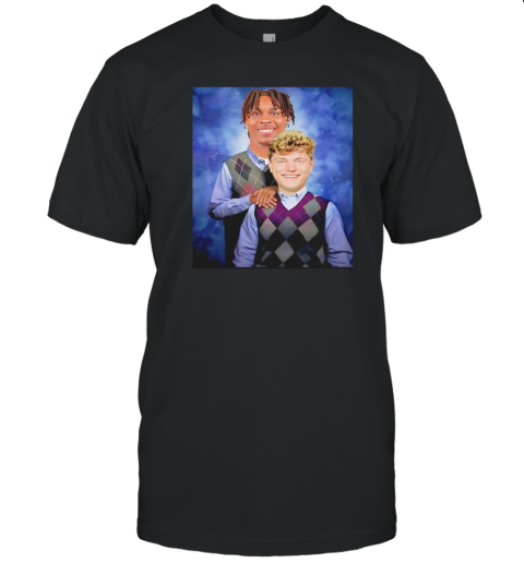 Step Brothers Justin Jefferson and JJ McCarthy T-Shirt