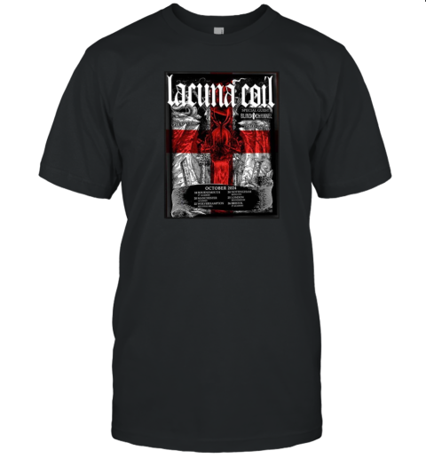 Lacuna Coil With Special Guest Blind Channel Tour Dates On October 2024 T-Shirt