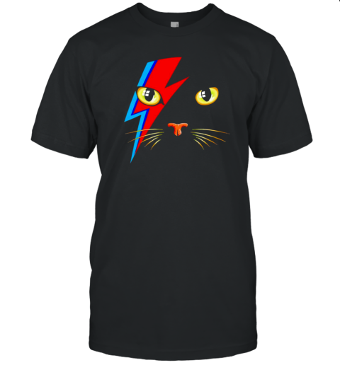 Meowie Cat Kitty Cat Glam Rock Music retro T-Shirt