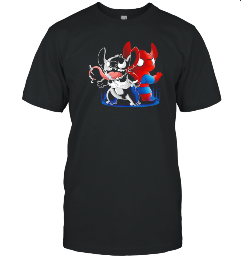 Stitch Venom and Spider Man T-Shirt