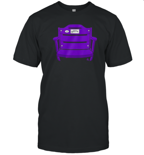 Athletelogos Purple Stadium Throne T-Shirt