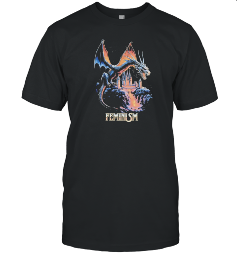 Feminism Dragon Dark T-Shirt