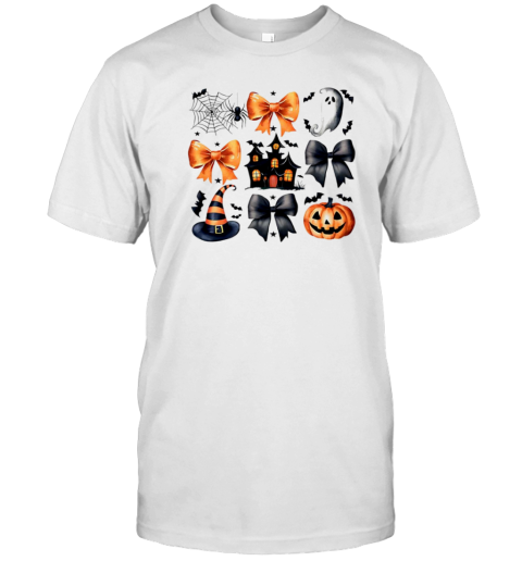 Halloween coquette bow haunted castle T-Shirt