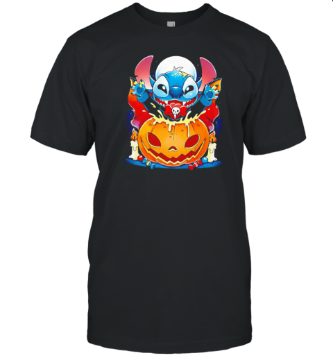 Halloween Witch Stitch Pumpkin T-Shirt