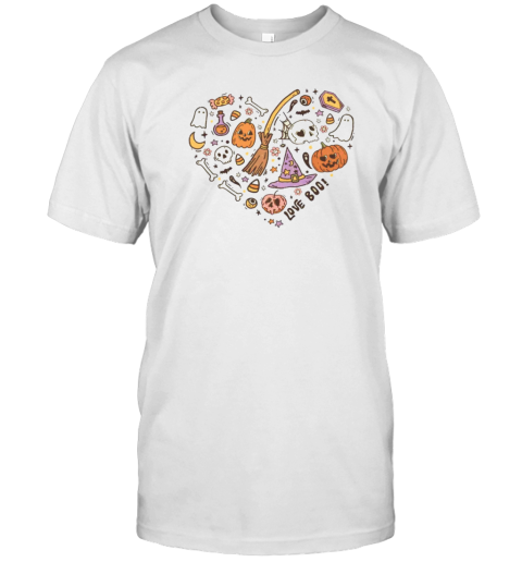 Love Boo Cute Halloween Teacher T-Shirt