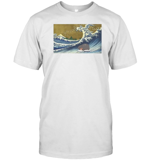 Moo Deng The Great Wave Off Kanagawa T- Classic Men's T-shirt