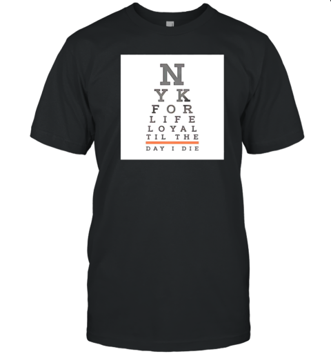 New York Knicks Eye Chart T-Shirt