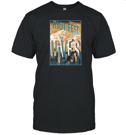 The Hives Riot Fest September 21 2024 Chicago IL By Alex Zablotsky Poster T-Shirt