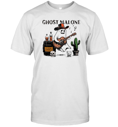 Western Halloween Ghost Malone Guitar T- Classic Men's T-shirt