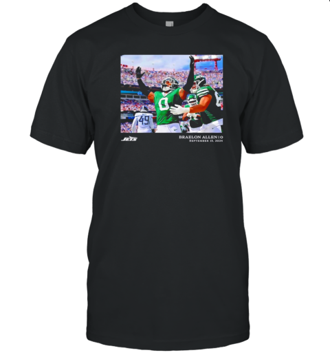 Braelon Allen New York Jets NFL Flash Features Week 2 T- Classic Men's T-shirt