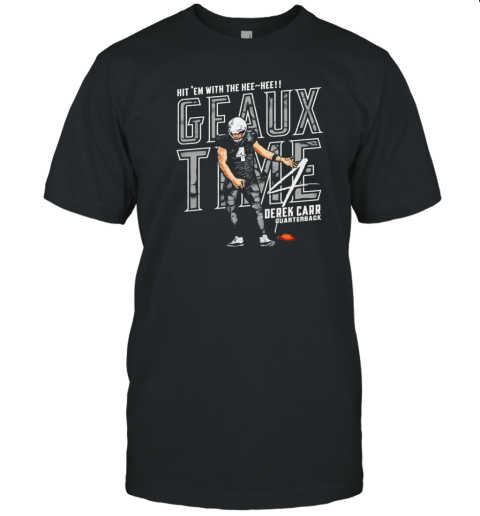 Derek Carr New Orleans Saints NFL football geaux time vintage T-Shirt