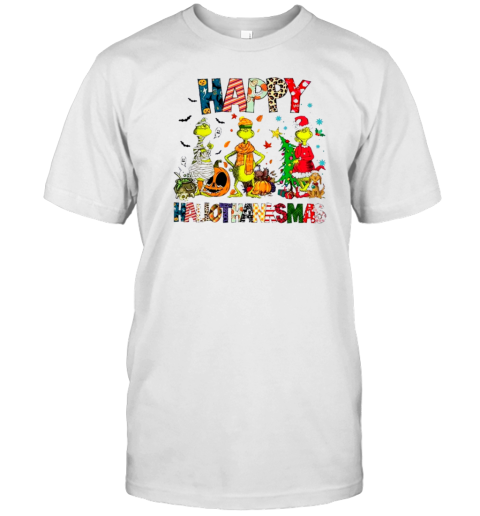 Happy Hallothanksmas Teacher T-Shirt