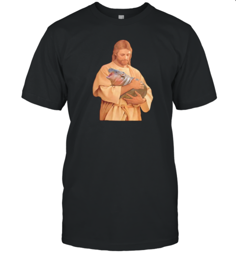 Jesus Moo Deng Hippo T-Shirt