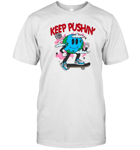 Keep Pushin' Skateboarding T- Classic Men's T-shirt