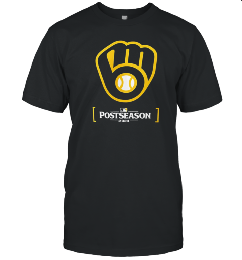 Legend Milwaukee Brewers 2024 MLB Postseason Logo T-Shirt