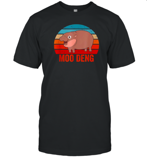 Moo Deng baby hippo zoo baby hippo vintage T- Classic Men's T-shirt