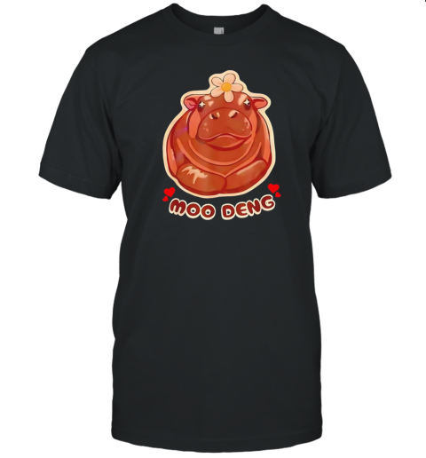 Moo Deng baby pygmy hippo funny T- Classic Men's T-shirt