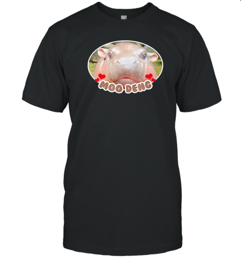 Moo Deng bouncy pig in Thai picture the cute baby T-Shirt