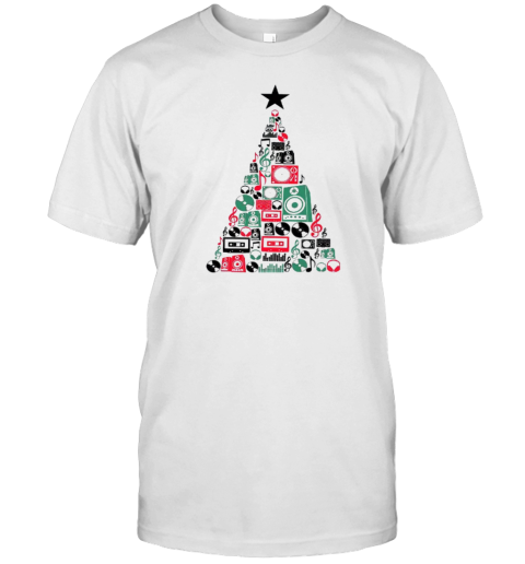 Music CD Tree Christmas Teacher T-Shirt