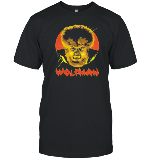 The Face Of Fear Wolf Man Halloween T-Shirt