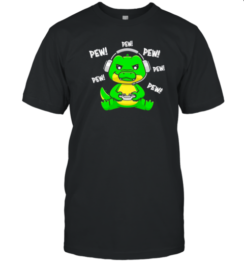 Alligator Crocodile Pew Pew Pew T-Shirt