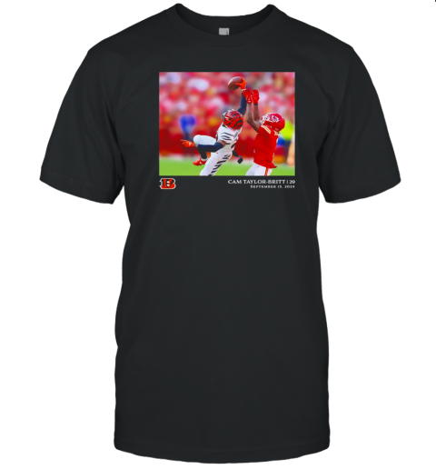 Cam Taylor Britt Cincinnati Bengals NFL flash features week 2 september 15 2024 photo T-Shirt