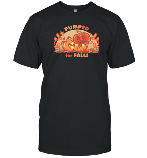 Pumped For Fall Cat Halloween T-Shirt