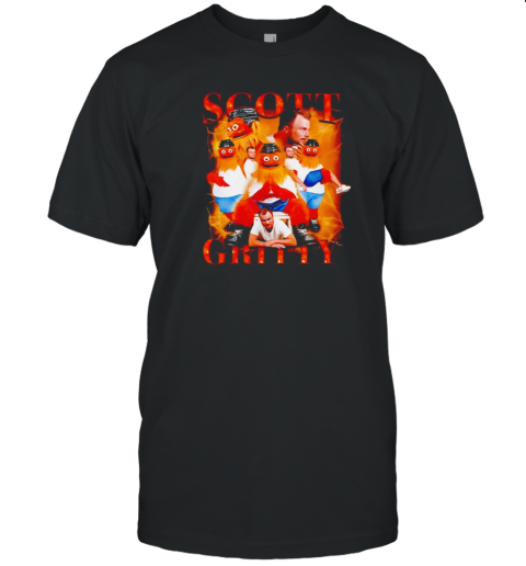 Scott Laughton And Gritty Mascot Philadelphia Flyers T-Shirt