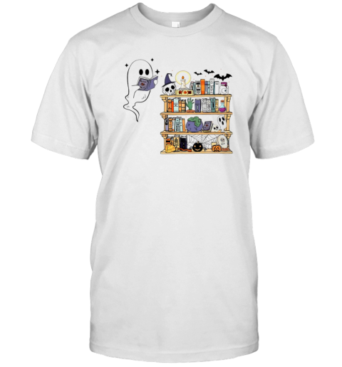 Ghost Book Reader Halloween Library T- Classic Men's T-shirt