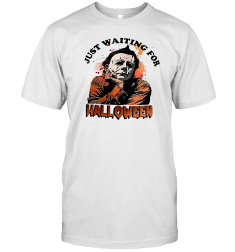 Michael Myers Just Waiting For Halloween T- Classic Men's T-shirt