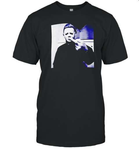 Michael Myers Middle Finger Halloween Horror T- Classic Men's T-shirt