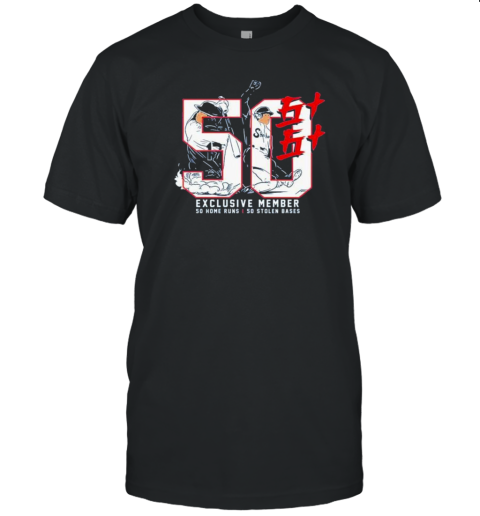 Original Shohei Ohtani 50 50 Exclusive Member So Home Run So Stolen Based T- Classic Men's T-shirt