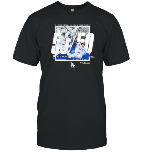 Shohei Ohtani Los Angeles Dodgers 50 50 Club Stolen Bases T- Classic Men's T-shirt