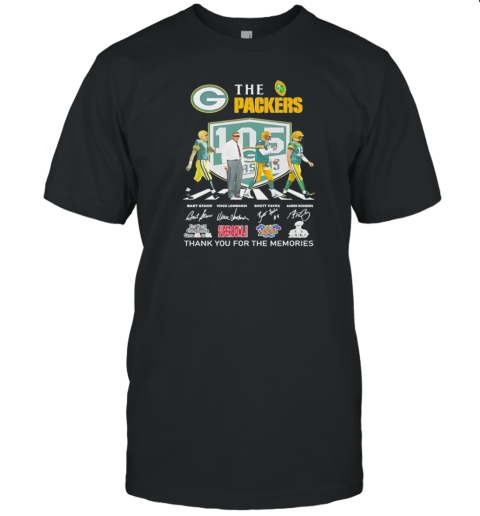 The Green Bay Packers 105Th Thank You For The Memories Signatures T- Classic Men's T-shirt