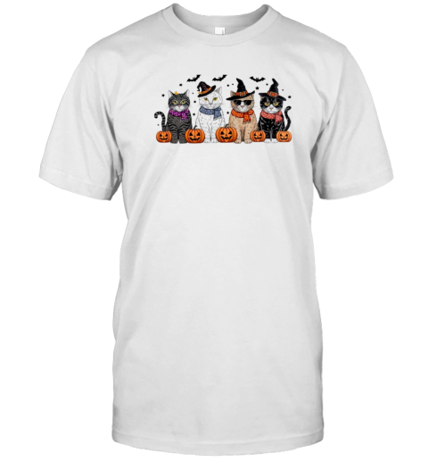 Witchy Cats Halloween Pumpkin T- Classic Men's T-shirt