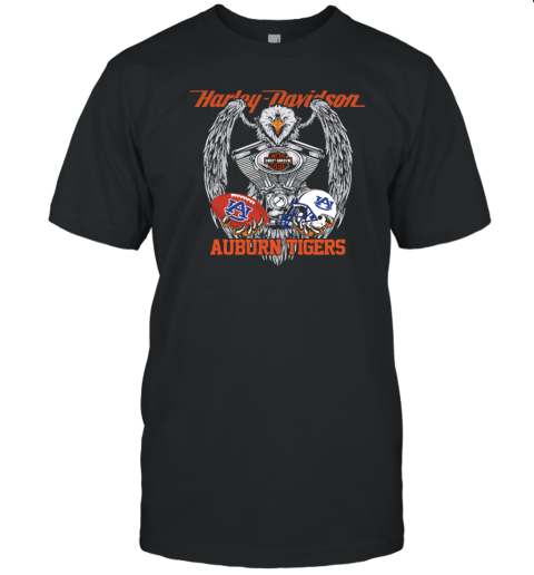 Eagle Harley Davidson Auburn Tigers T-Shirt