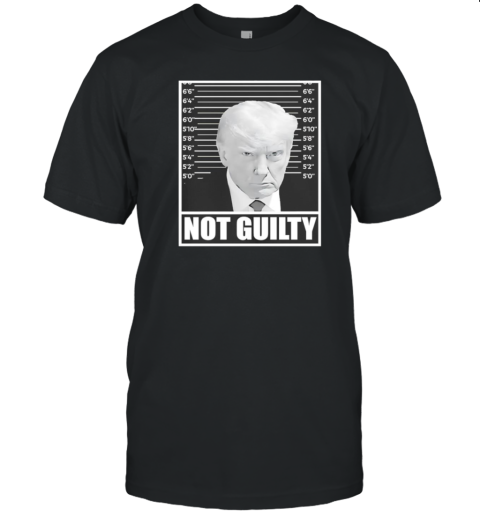 Not Guilty Trump Mugshot T-Shirt