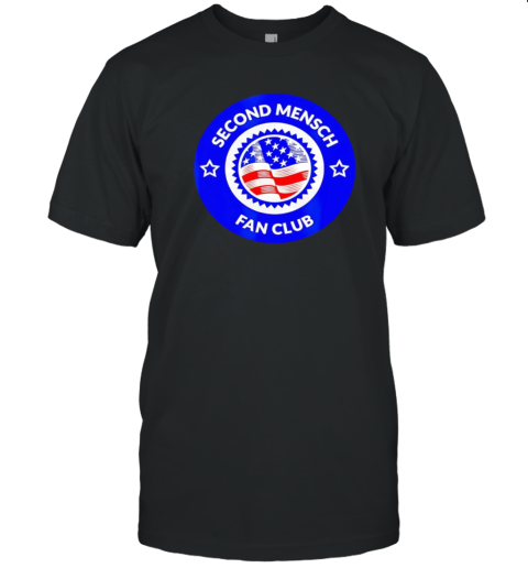 Second Mensch Fan Club USA Flag Logo T-Shirt