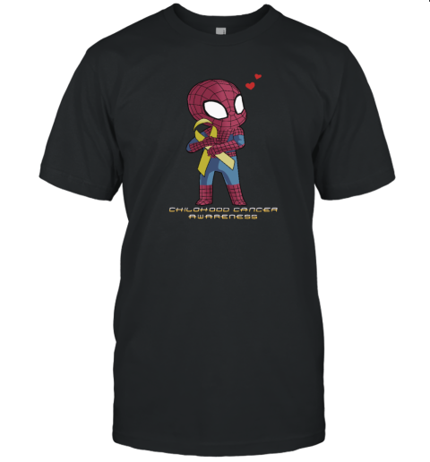 Spider Man childhood cancer awareness T-Shirt