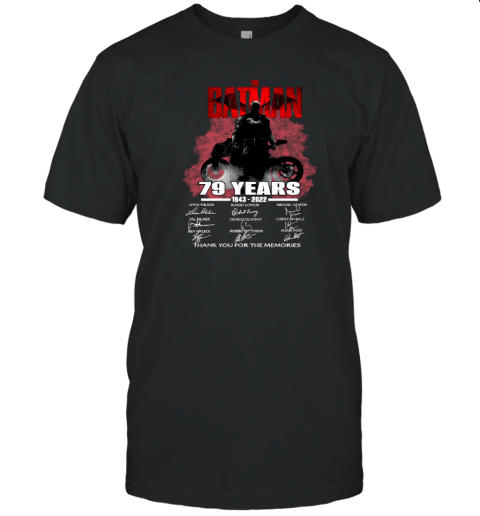 The batman 79 years 1943 2022 thank you for the memories T-Shirt