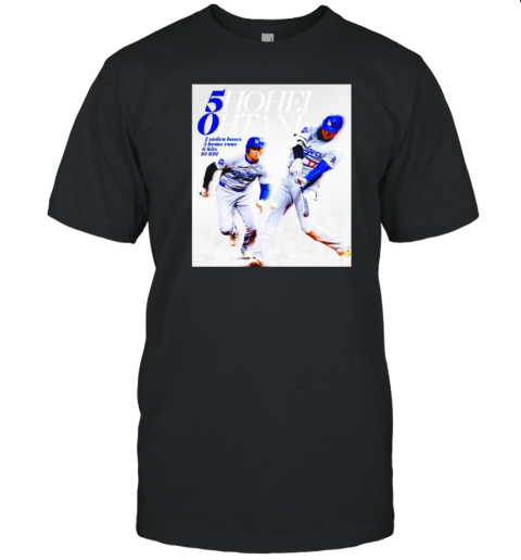 5Hohei 0Htani LA Dodgers 2 Stolen Bases 3 Home Runs 6 Hits 10 RBI T-Shirt