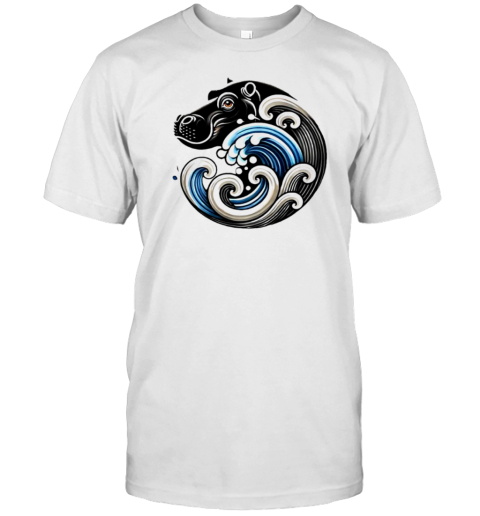 Blue Cats Wave Funny Blue Wave Of Moo Deng Design T- Classic Men's T-shirt