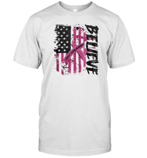 Breast Cancer Believe T- Classic Men's T-shirt