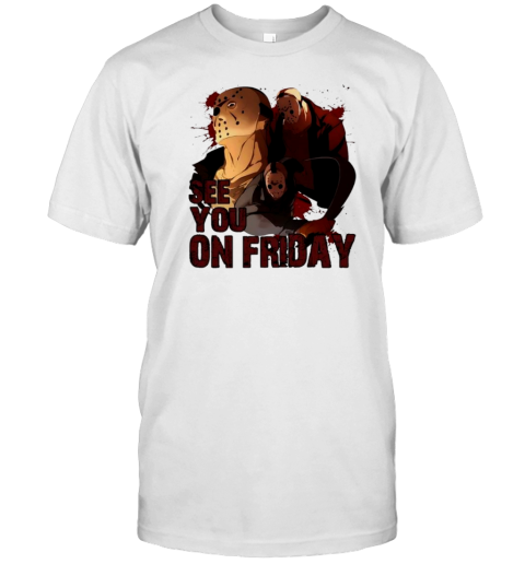 Jason See You On Friday Jason Halloween Horror Cartoon Design T- Classic Men's T-shirt