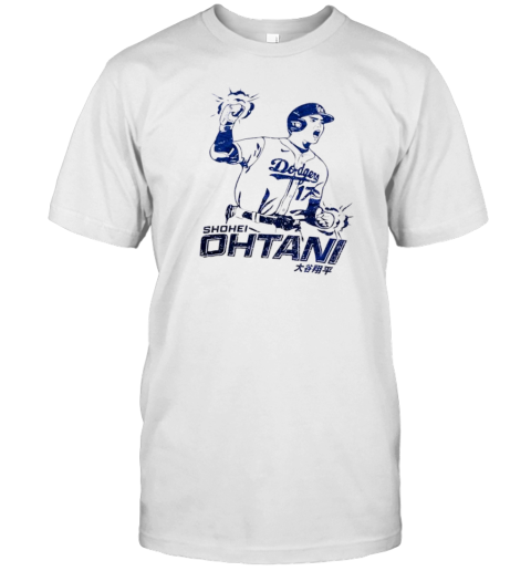 LA Dodgers Shohei Ohtani Drawing Japanese T- Classic Men's T-shirt