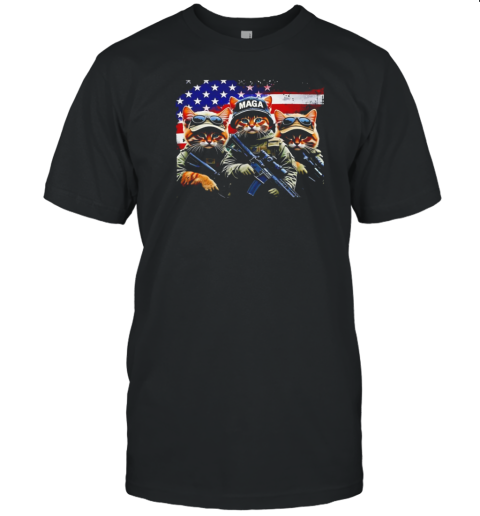 Maga Tactical Cats Trump T-Shirt